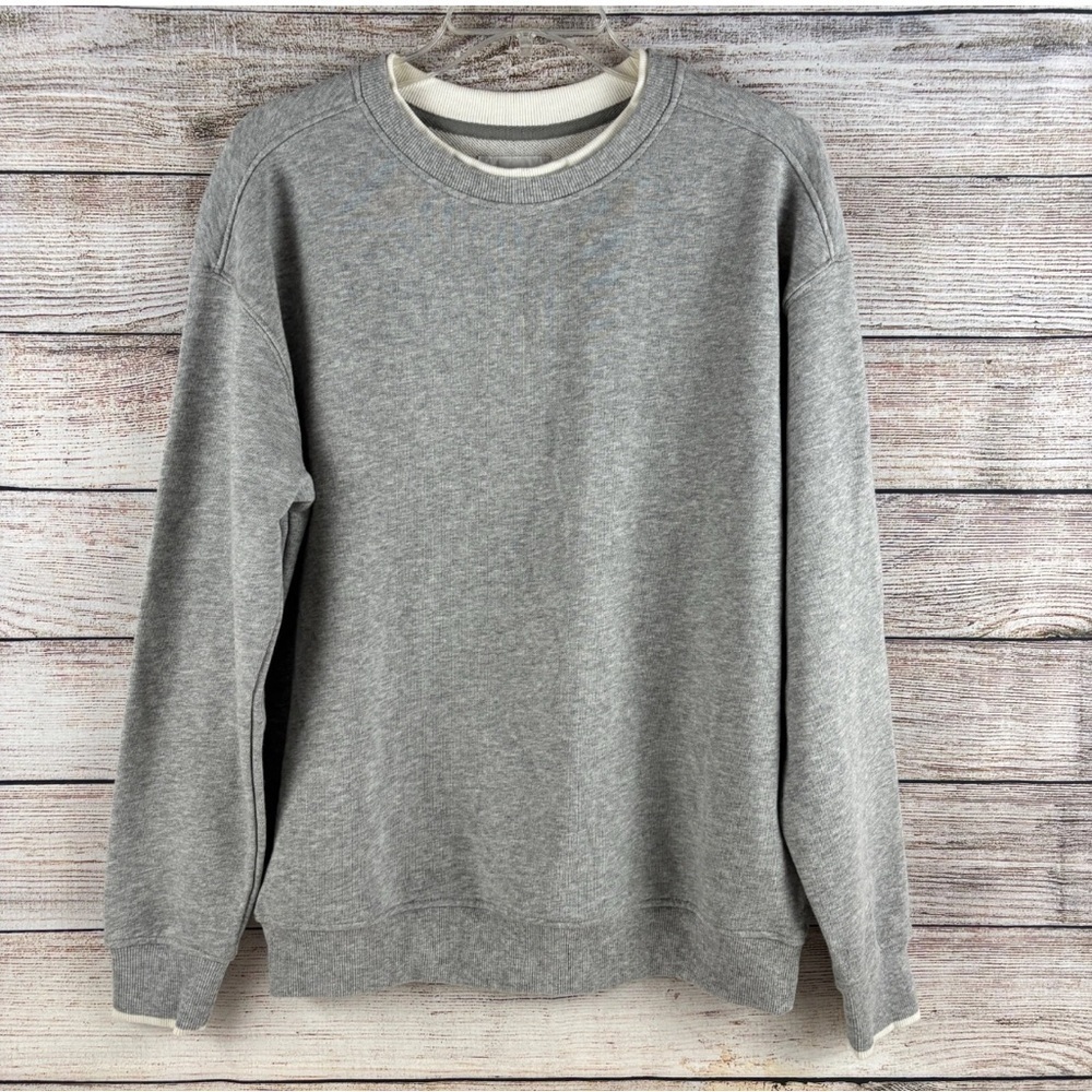 NWT- GoodFellows  XXL TALL 
Gray, long sleeve white trim 
Soft Cotton Sweatshirt